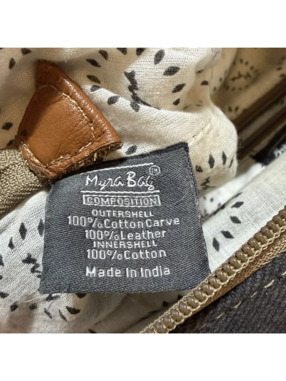 Myra Bag Embossed Leather Canvas Backpack Boho Western Southwestern Rustic Indie